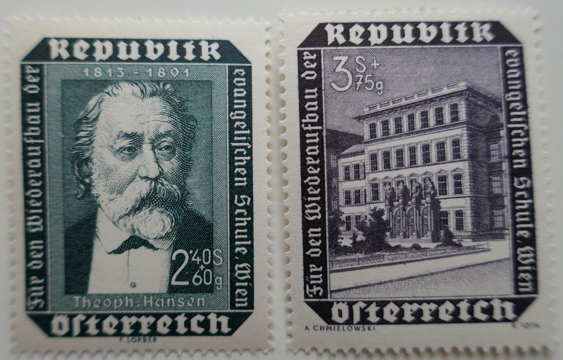Alle Briefmarken: Kleinlot Österreich postfrisch** 1952/53 – Neu (gemäss Beschreibung) aus Möhlin von PHILABARTIS 3