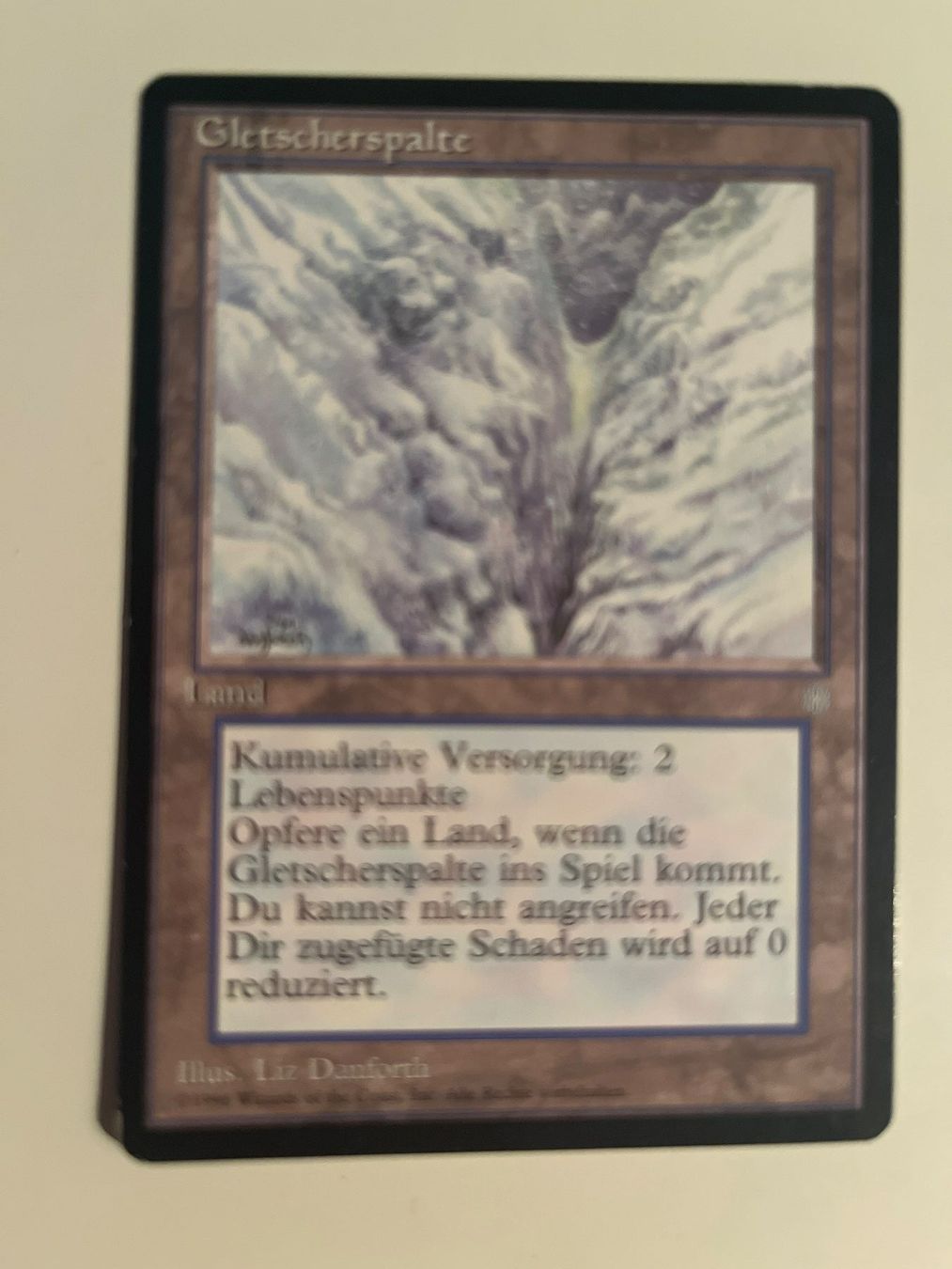 Magic The Gathering Sammelbilder & Trading cards: 1 x Gletscherspalte - Magic: The Gathering - MtG – Gebraucht aus Kriens von Shadi1980