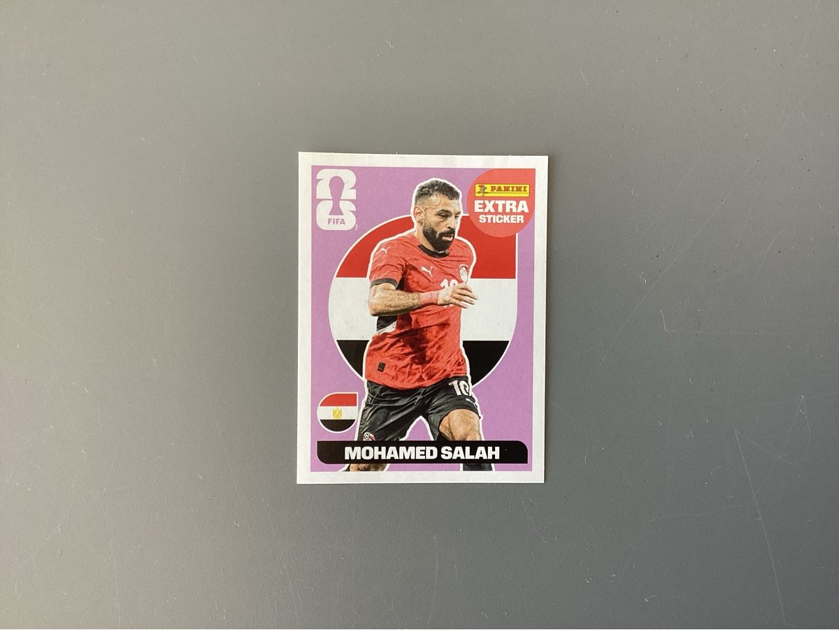 Panini 2026 Mohamed Salah Extra Sticker (Neu (gemäss Beschreibung)) in ...