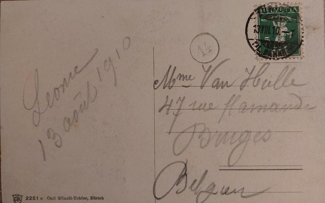 Cartoline postali: ZÜRICH  -  1910 – Usato da Delémont venduto da Domdom1 1