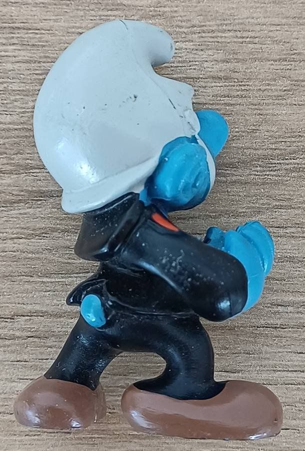 Schleich Statuette: Schlumpf - Feuerwehrmann - Schleich PEYO 1981 – Usato da Walenstadt venduto da Numis68 2