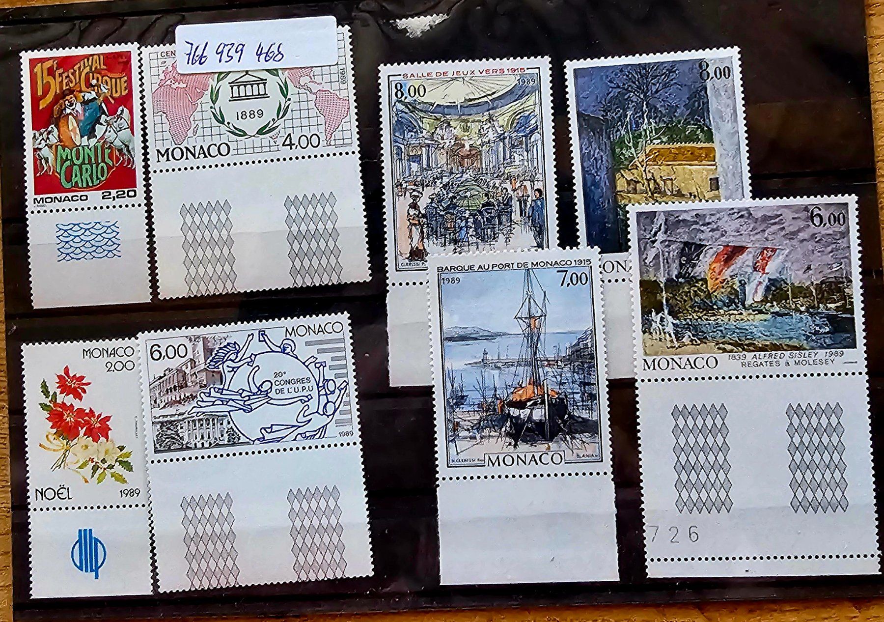 Tutti i francobolli: MONACO  timbres neufs ** ~1989 – Nuovo (secondo la descrizione) da Les Valettes venduto da Nuba1