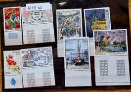 MONACO  timbres neufs ** ~1989