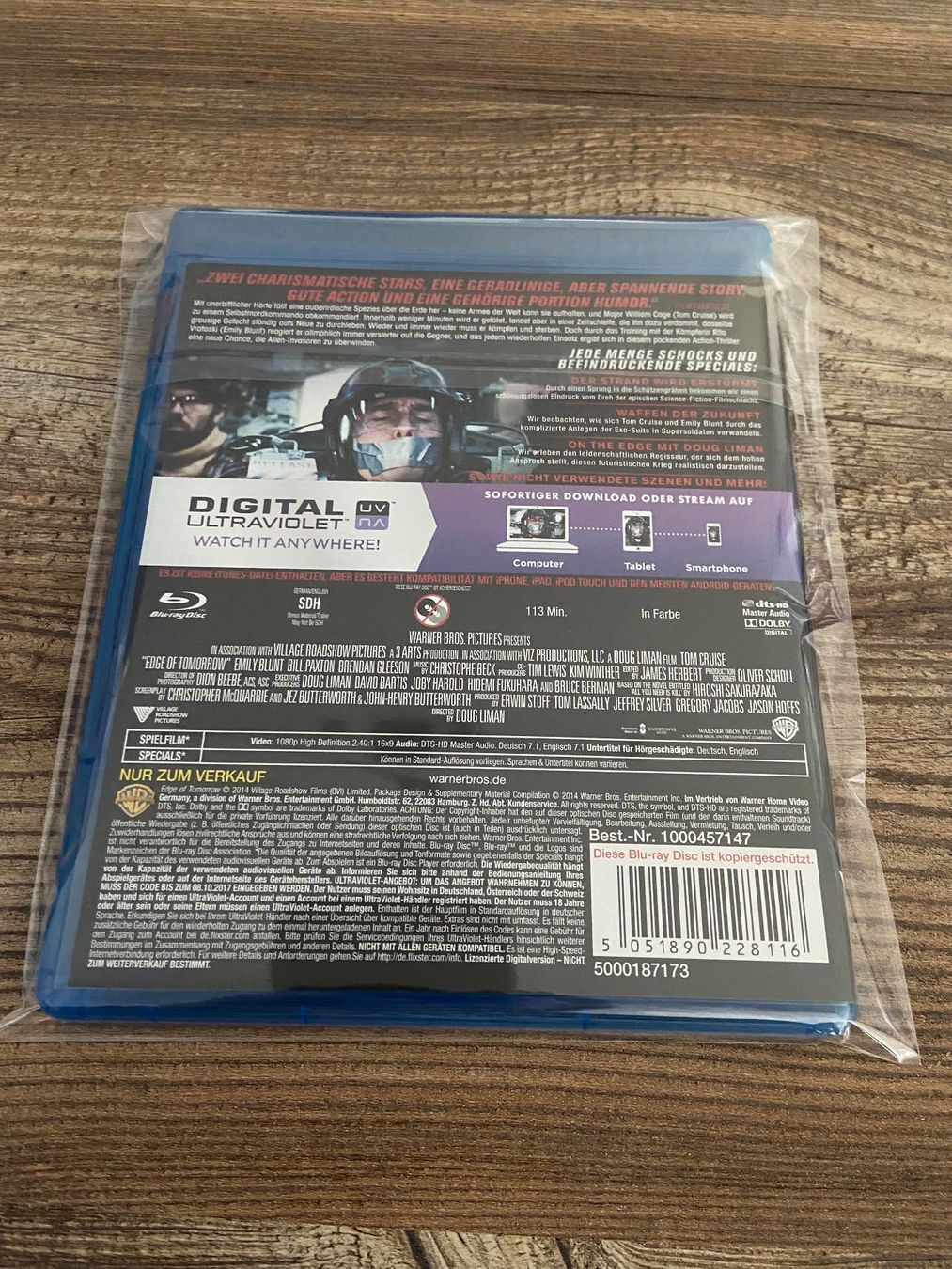 Tutti i DVDs: LIVE-DIE-REPEAT Blu-ray Top Zustand! – Usato da Hasle LU venduto da P89erni01 1