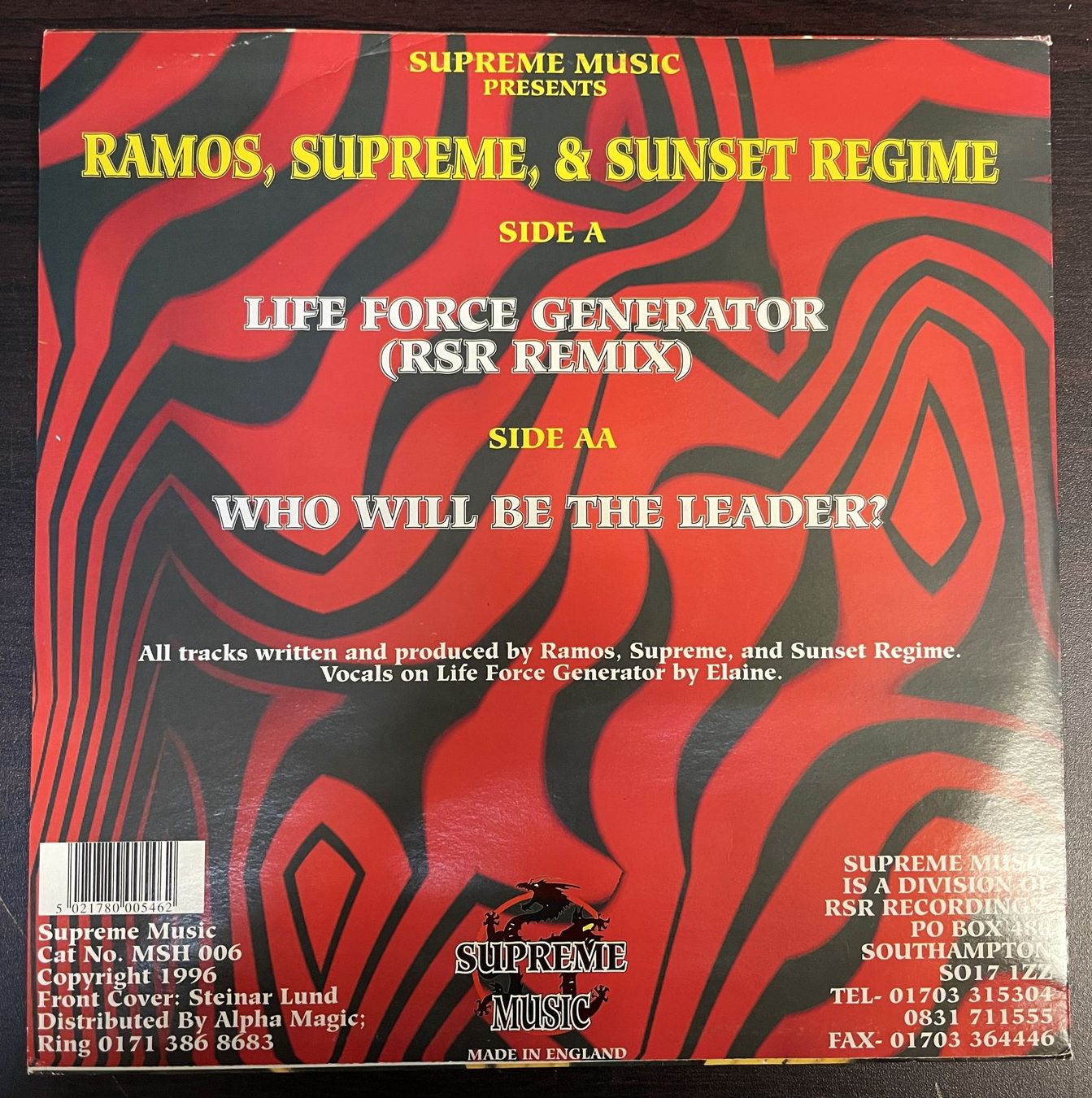 Dischi in vinile: Ramos, Supreme & Sunset Regime Vinyl – Usato da Oftringen venduto da vuc_frq6 1