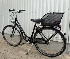 Villiger Damenvelo / Damenrad schwarz mit Korb