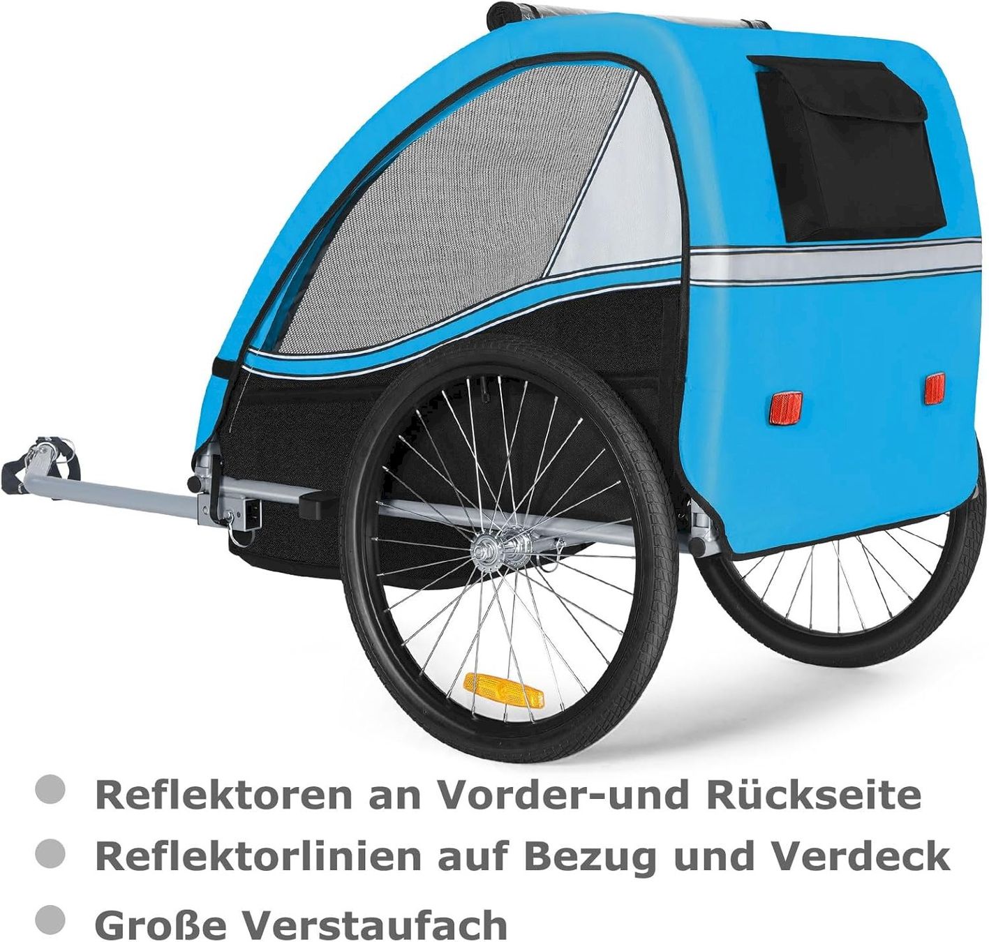 Veloanhänger: TIGGO VS Kinderanhänger Blau / Schwarz – Neu und originalverpackt aus Bottighofen von zaap 5