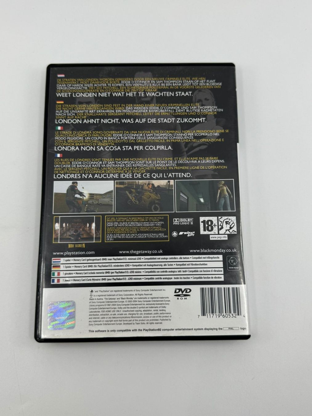 Giochi: the Getaway Black Monday (PS2) – Usato da Herisau venduto da Seyashop1 2