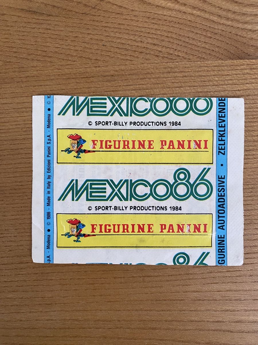 Panini Album: Panini Tüte Bustina Collection Mexico86 1986 – Usato da Olten venduto da sportwelt 1