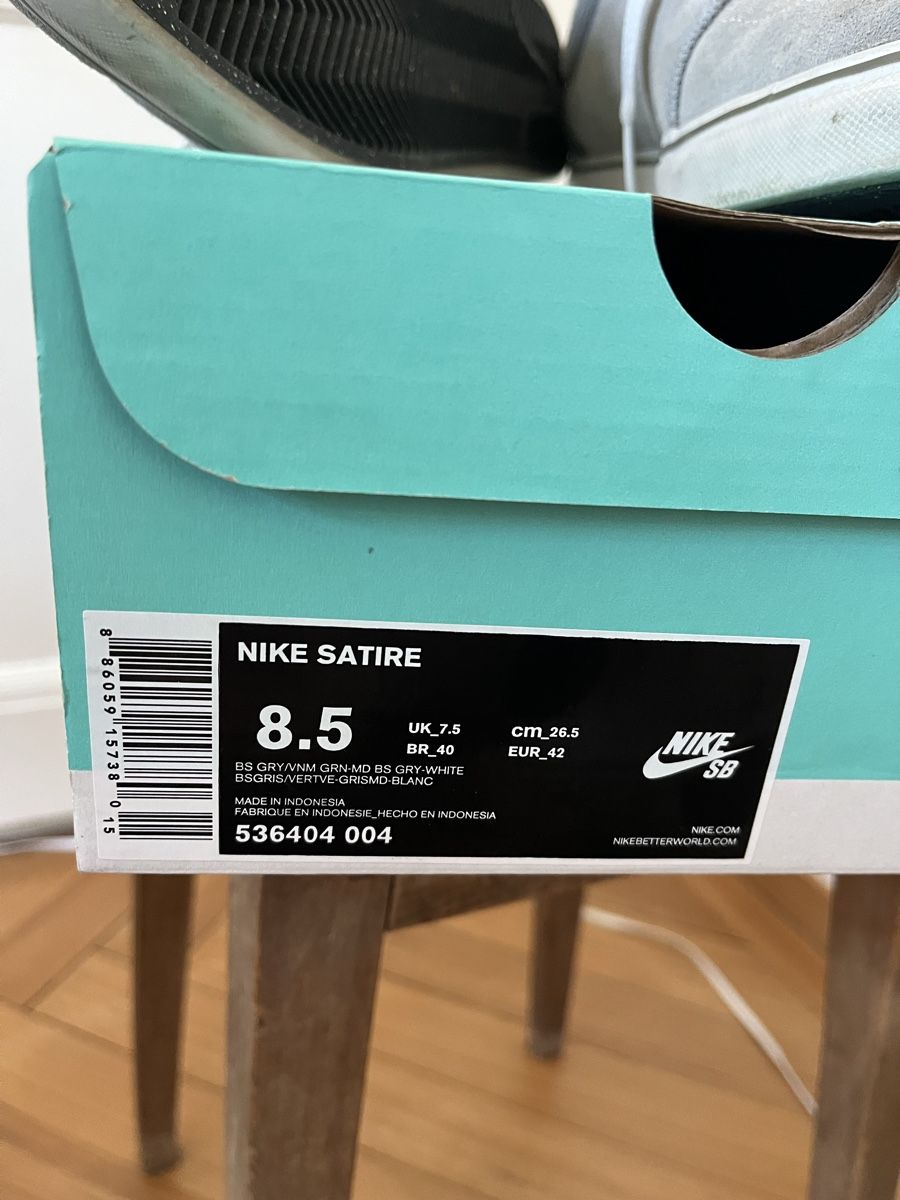 Nike Herrenschuhe: Nike SB satire grise, taille EUR 42 – Gebraucht aus Aclens von Matmahon1 5