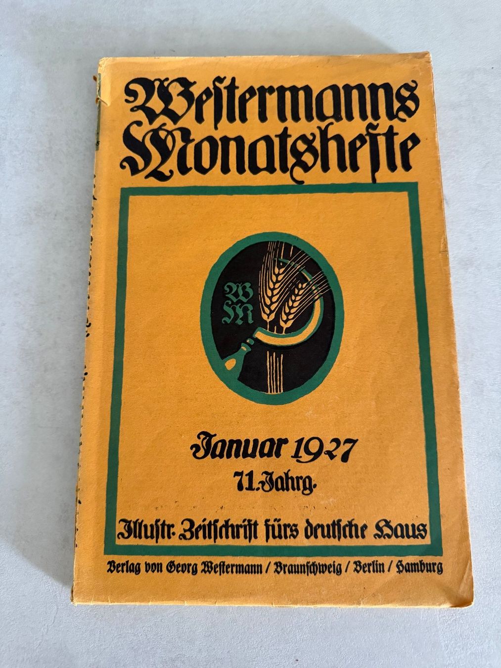 Riviste & Magazine: Westermanns Monatshefte Januar 1927 – Usato da Geroldswil venduto da Jeremy11