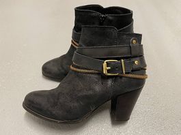 Damen Stiefel Leder Gr 38