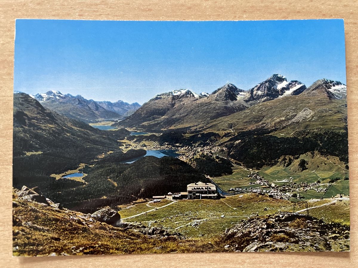 Ansichtskarten: Postkarte Blick von Muottas Muragl – Gebraucht aus Neuhausen am Rheinfall von Arielle55