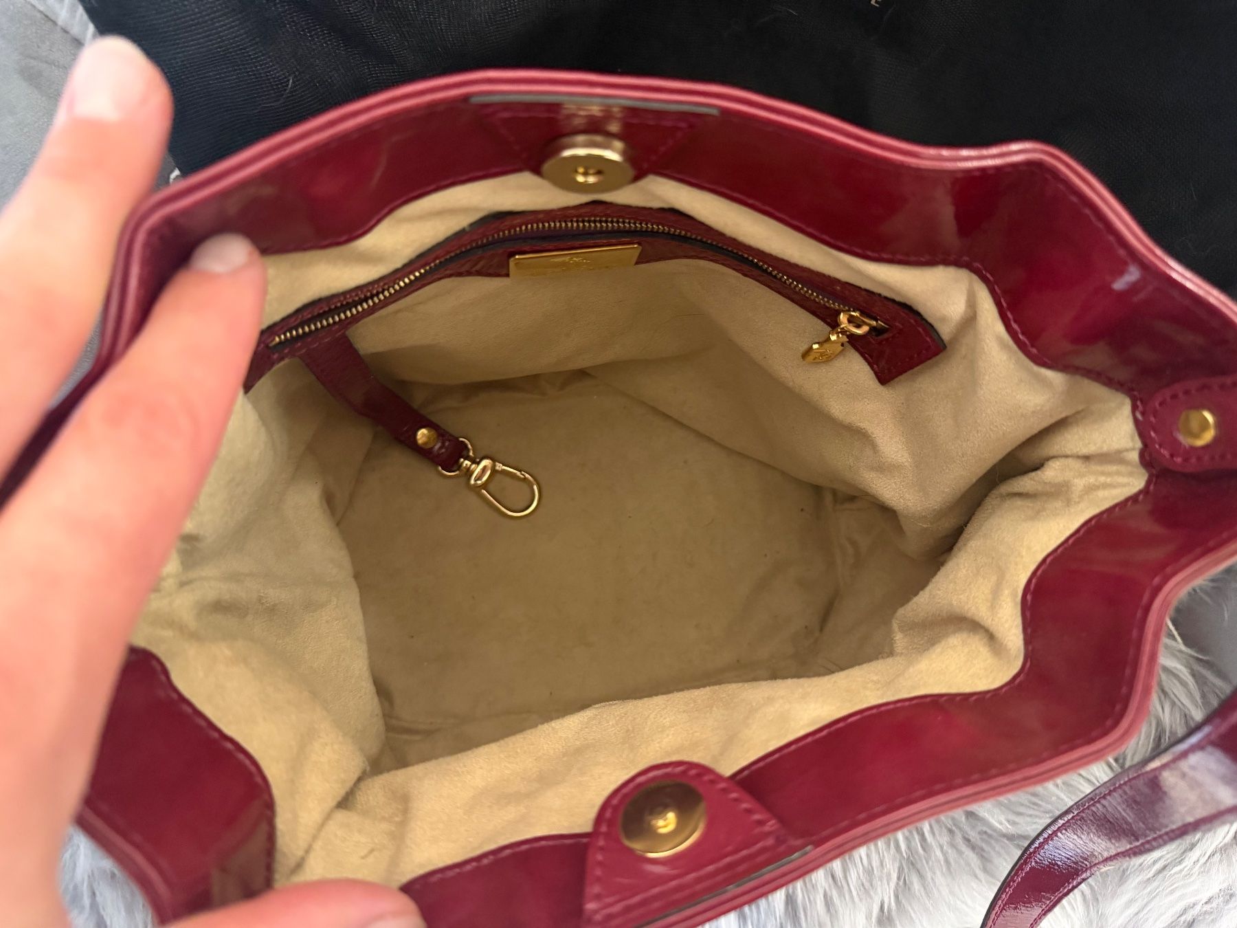 Borse: Mollerus Handtasche in Weinrot – Usato da Nürensdorf venduto da stilli90 3