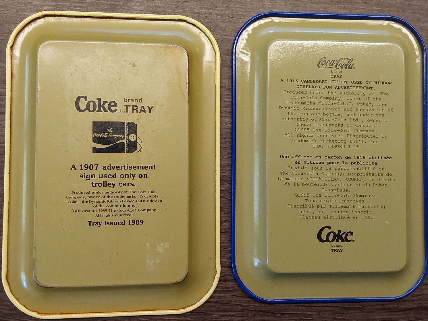Plateaux: 2 Stück Serviertabletts Motiv Coca Cola – D'occasion à Köniz par scopello12 1