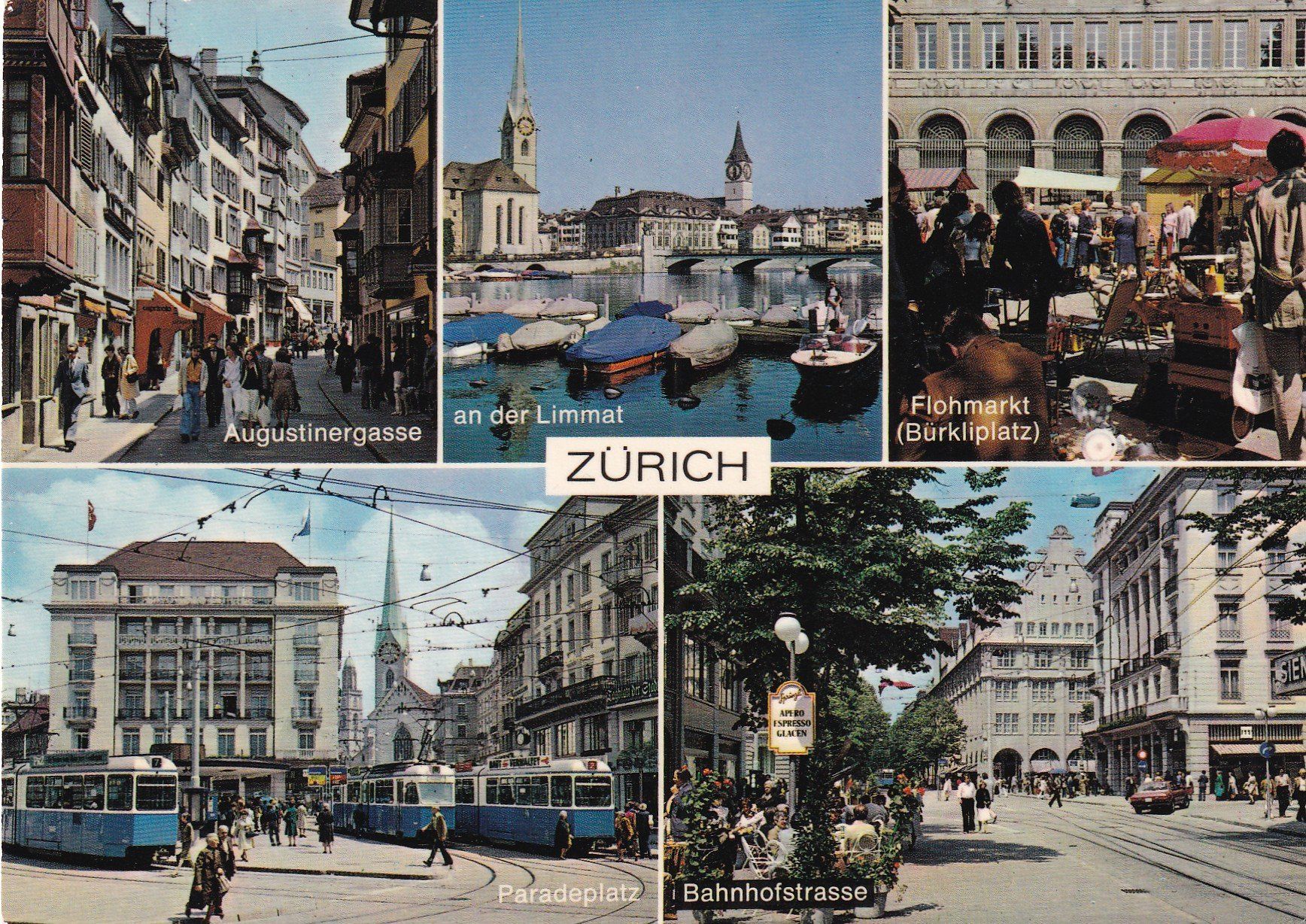 Cartoline postali: Zürich Multivues – Usato da Cormoret venduto da Pascalll2001