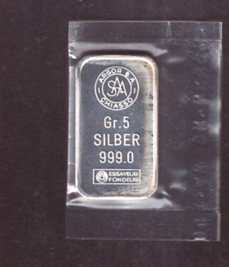 Metalli preziosi: FÜNF GRAMM SILBER – Nuovo (secondo la descrizione) da Dübendorf venduto da Piero2