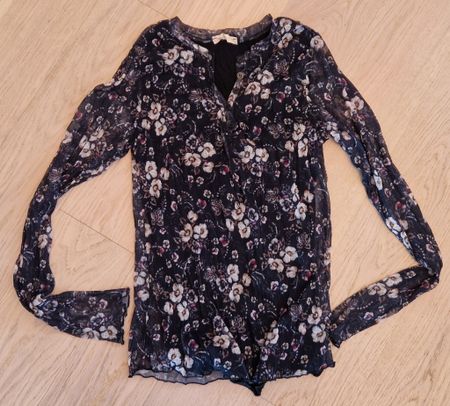 Susy Mix Bluse, Grösse S, mit Blumenmuster