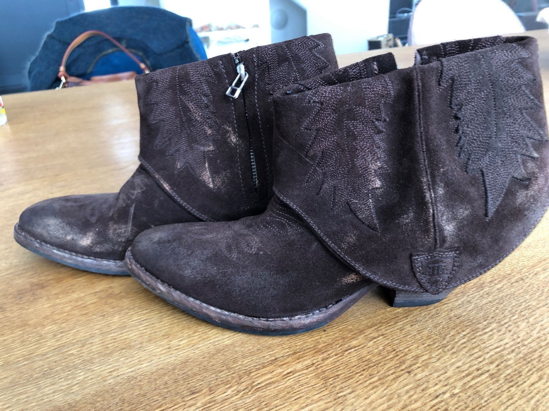 Damenschuhe: Cowboystiefel, Stiefeletten HTC gr39 – Neu (gemäss Beschreibung) aus magden von maikik