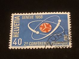 Atomkonferenz SLA ZNr. 338- 1958 Abart weisse Punkte