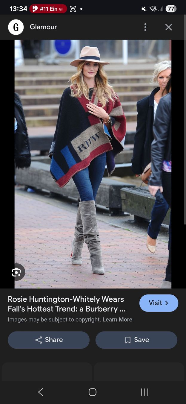 Jacken: Trendiger Herbst-Poncho mit Monogramm - Kuschelig & Warm! – Gebraucht aus Zürich von nara13 1