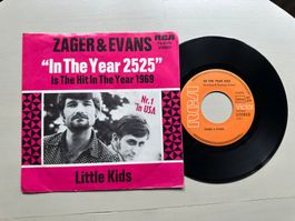 ZAGER 6 EVANS tolle Single 2525 Kult Top 60's Super Hit