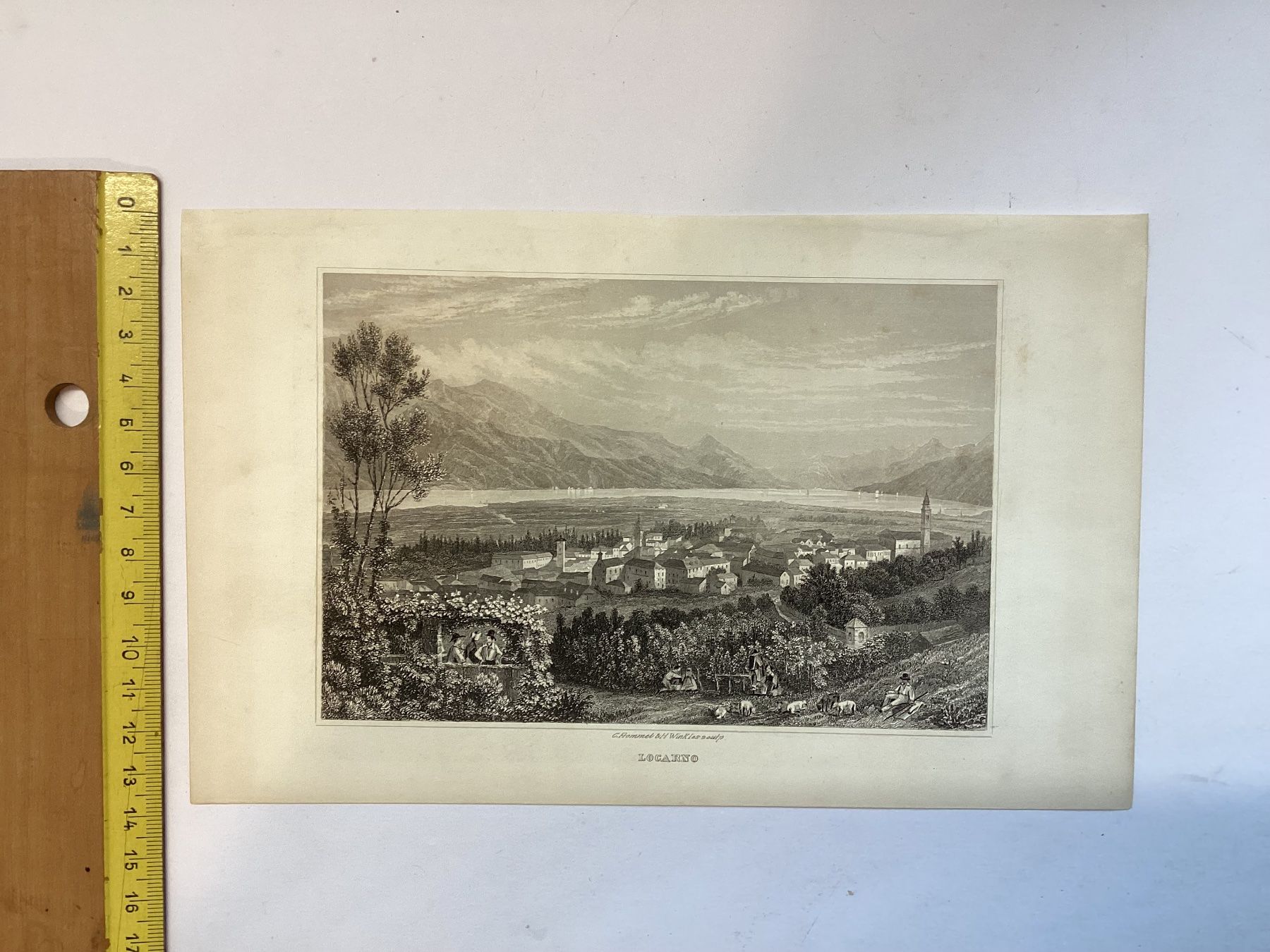 Incisioni: Original Stahlstich von  Locarno – Usato da Eglisau venduto da mar_5rn2 2