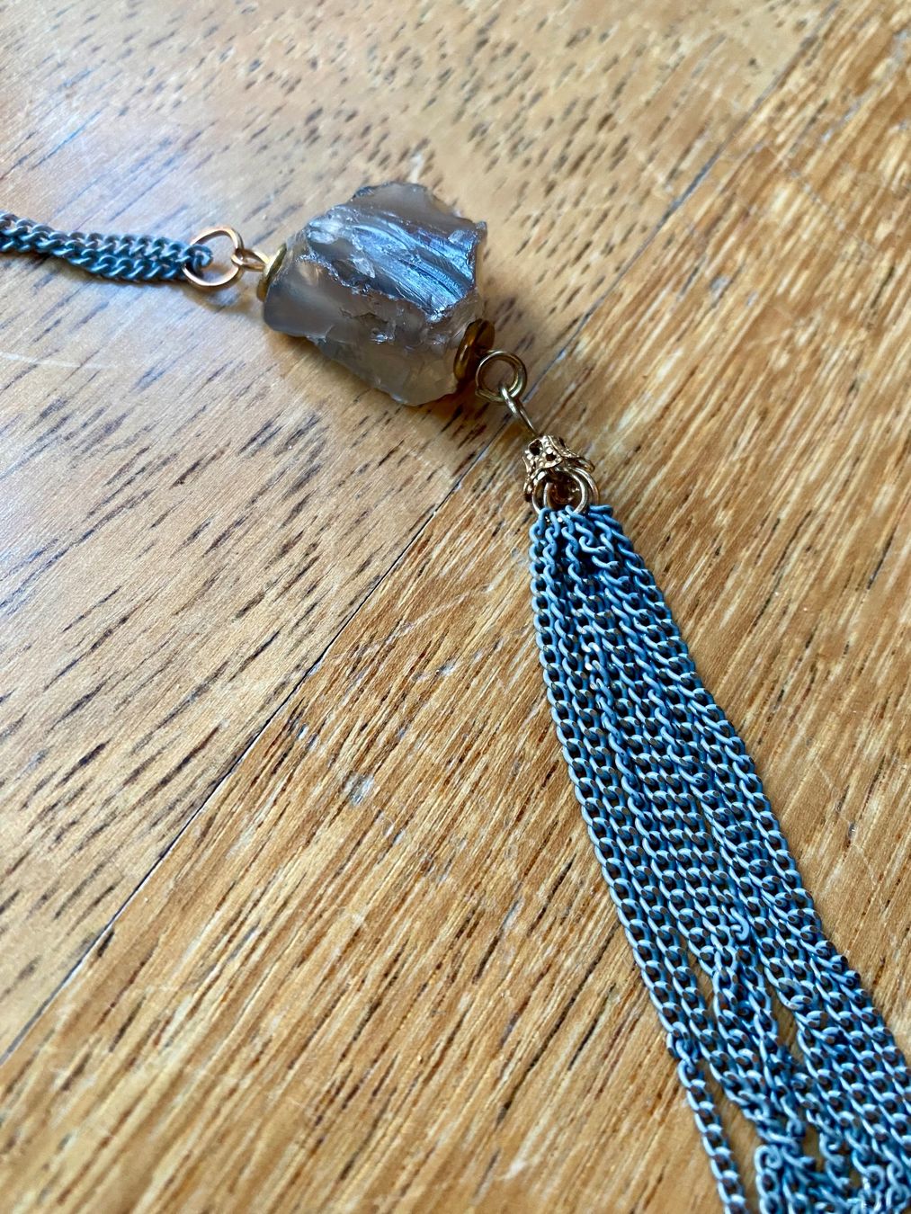 Catenine: Kette mit Quaste, Boho Chic Kette – Usato da Stadel b. Niederglatt venduto da sandart 2