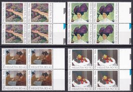 CH 1986, Pro Patria, Gemälde, SBK B211-214**