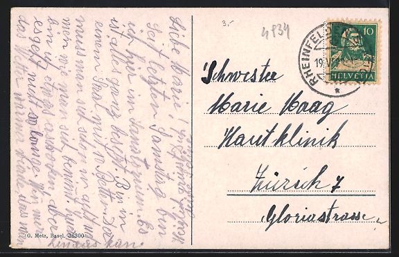 Cartoline postali: Rheinfelden, Sanatorium aus der Vogelsch – Usato da Berlin venduto da bartko-reher 1