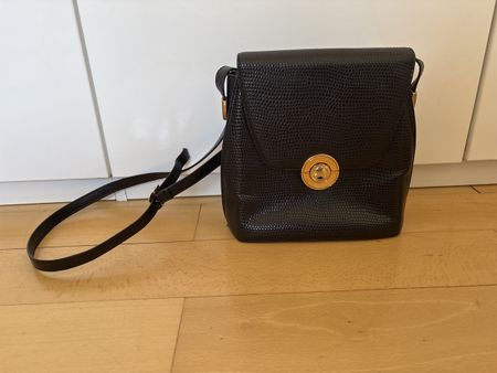 Handtasche Leder schwarz