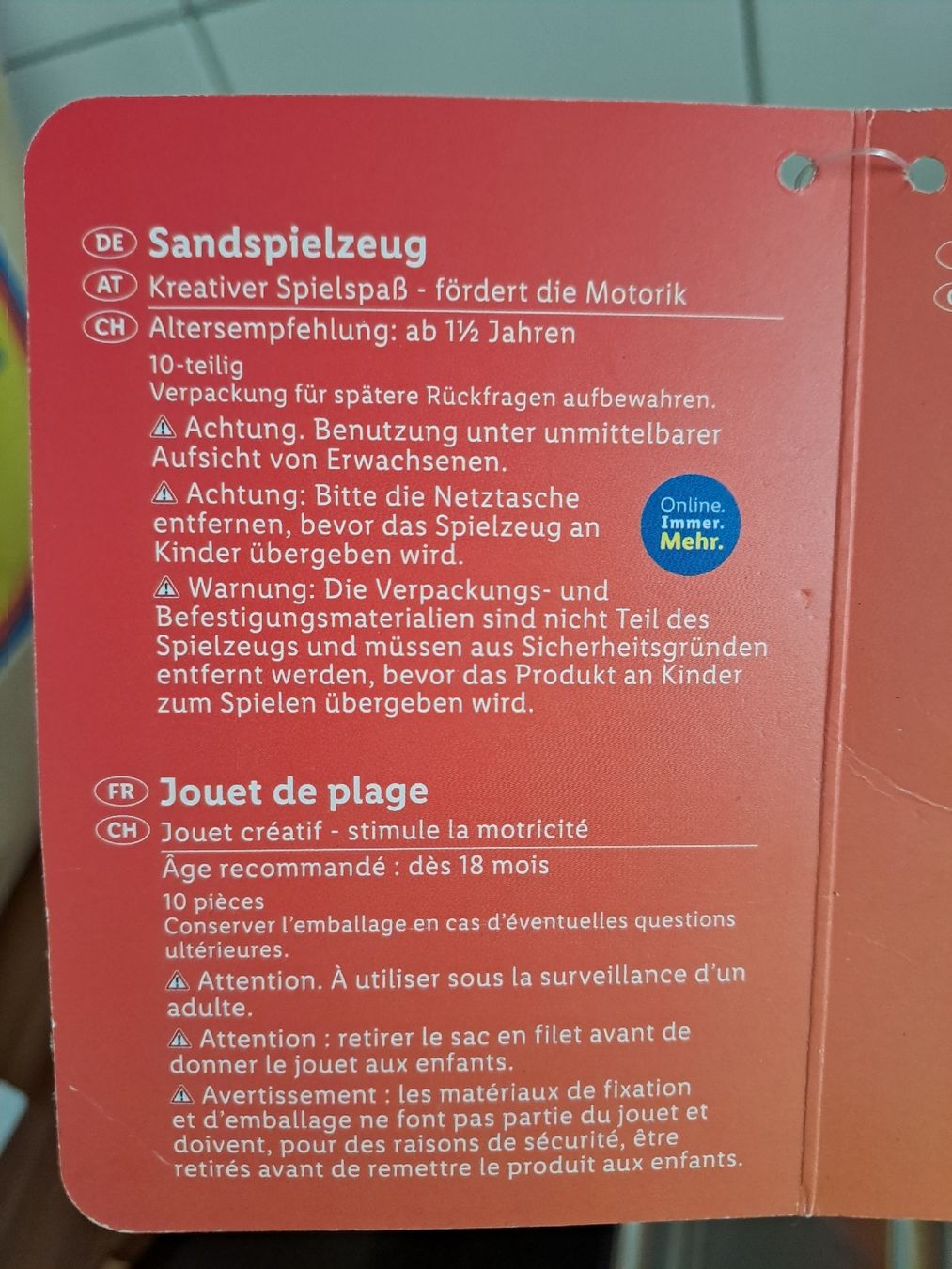 Jouets: Sandspielzeug 10-teilig Neu – Neuf avec emballage d'origine à Rickenbach LU par bishiida 1