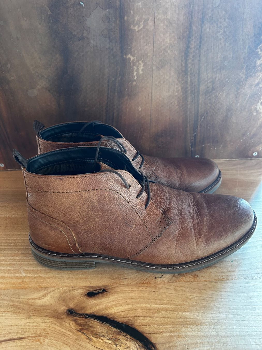 Next Herrenschuhe: Next Lederstiefelette Braun Grösse 44 – Gebraucht aus Egolzwil von mergoadr