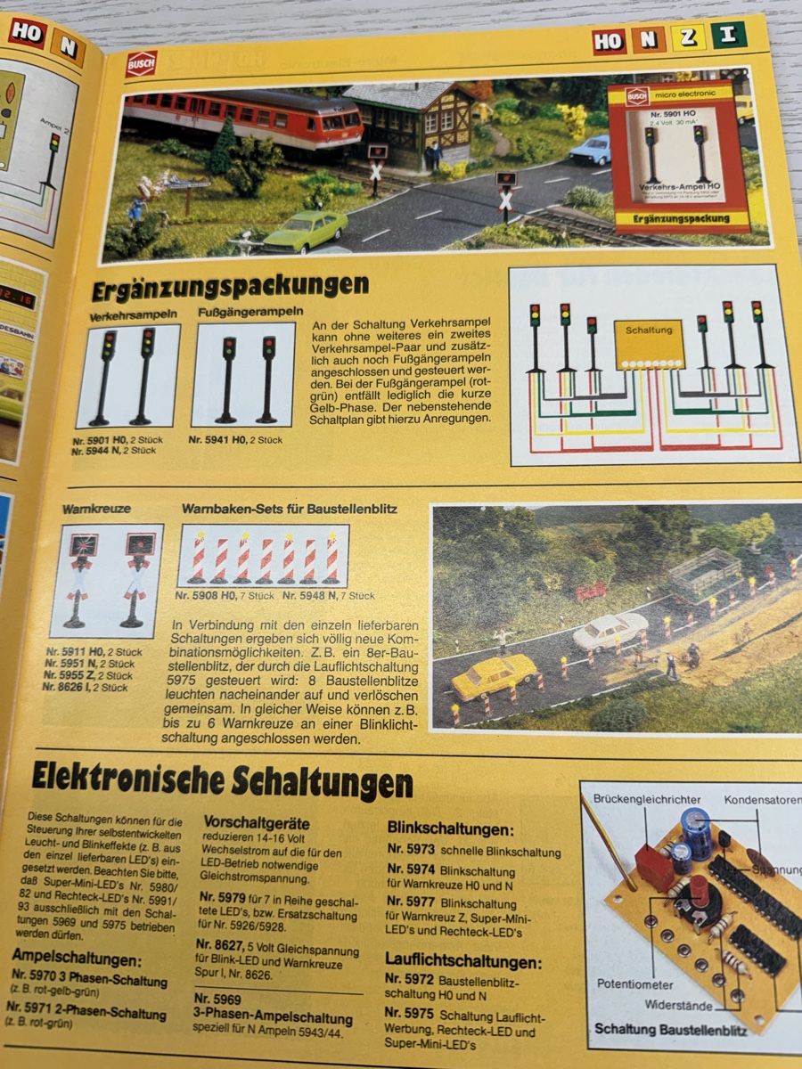 Busch Modellini di ferrovie: Busch Katalog 1981/82 – Usato da Lupsingen venduto da New-Haven 1