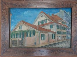 Ölgemälde, Leon Gantner, Kunstmaler aus Graubünden