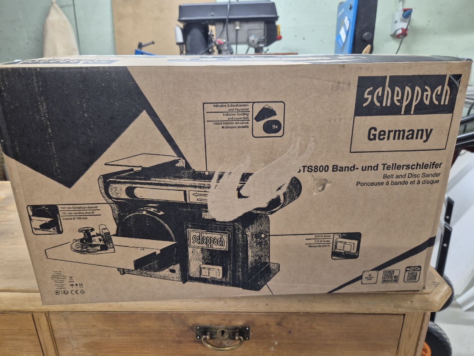 Smerigliatrici & Lucidatrici: Band- und Tellerschleifer Scheppach BTS800 Originalverpackt – Nuovo e nell'imballaggio originale da Zweisimmen venduto da Kleindietwil 1