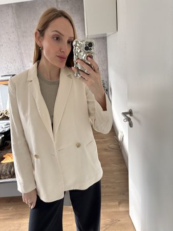 Blazer blanc crème H&M
