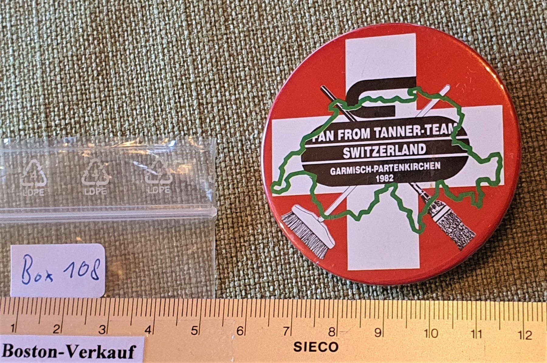 Ansichtskarten: Box108  Curling Schweiz Garmisch P. 1982 – Gebraucht aus Reinach BL von Boston-Verkauf 2
