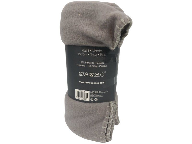 Coperte: ATMOSPHERA Fleece-Decke Mausgrau – Nuovo (secondo la descrizione) da Hünenberg venduto da Restwert_Zug 1