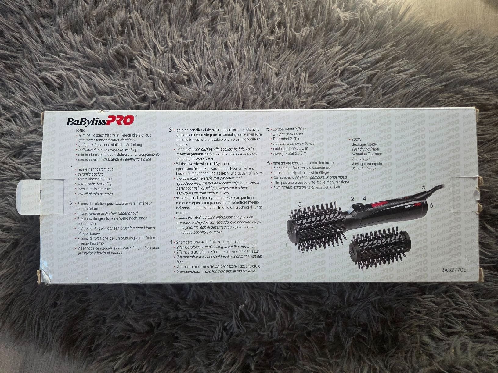 Produits de soins capillaires: Warmluftbürste BaByliss Pro Rotating 800 – Neuf (Voir description) à Bottenwil par huber_97 4