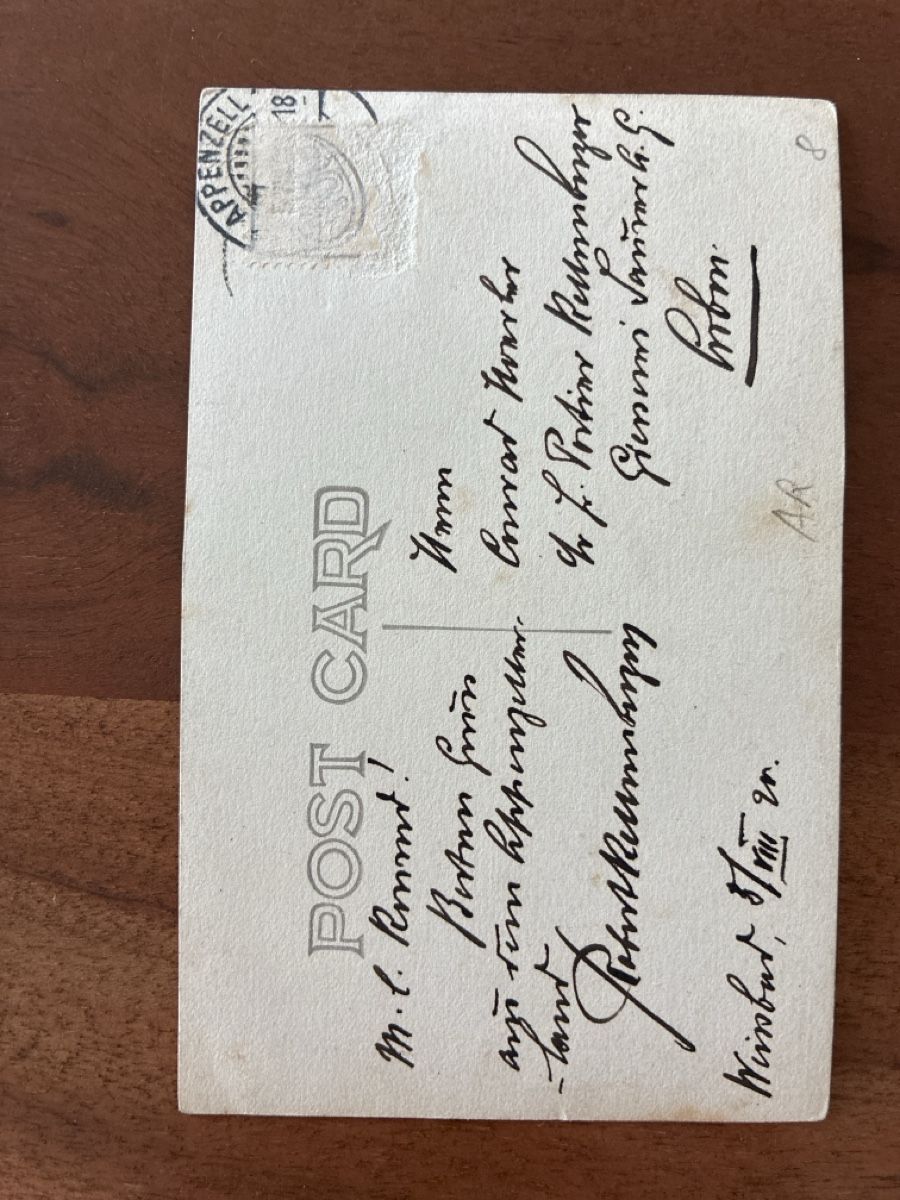 Cartoline postali: Ansichtskarte Schweiz von Weissbad AP – Usato da Oftringen venduto da Cla.vD.74 1