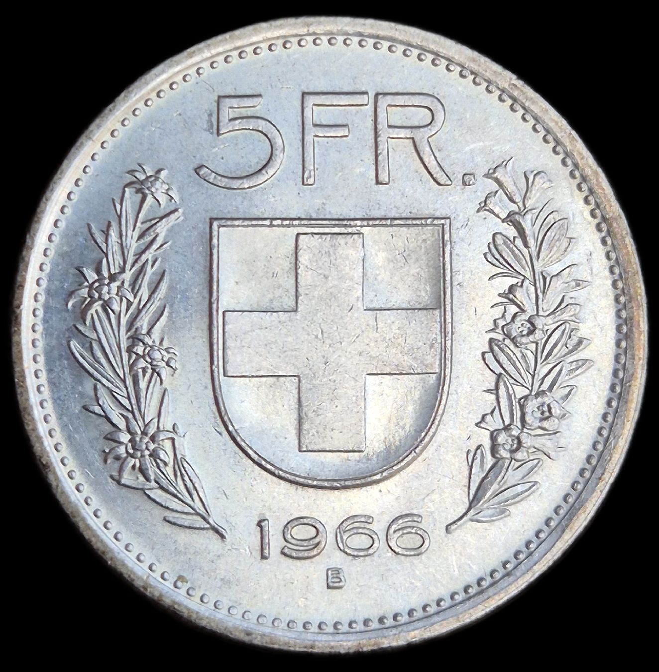 Tutti le monete: Top Silber 5 Franken 1966 Schweiz Unz – Nuovo (secondo la descrizione) da Grenchen venduto da Grenchen_Coins