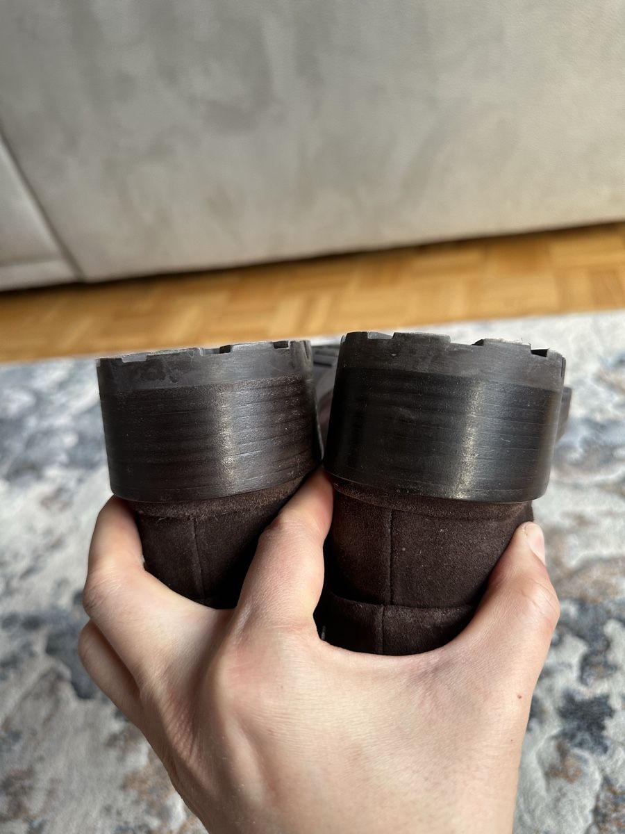 Louis Vuitton Damenschuhe: Louis Vuitton Brown Suede Monogram Boots - Size 36 – Gebraucht aus Spreitenbach von Wa-C789 5