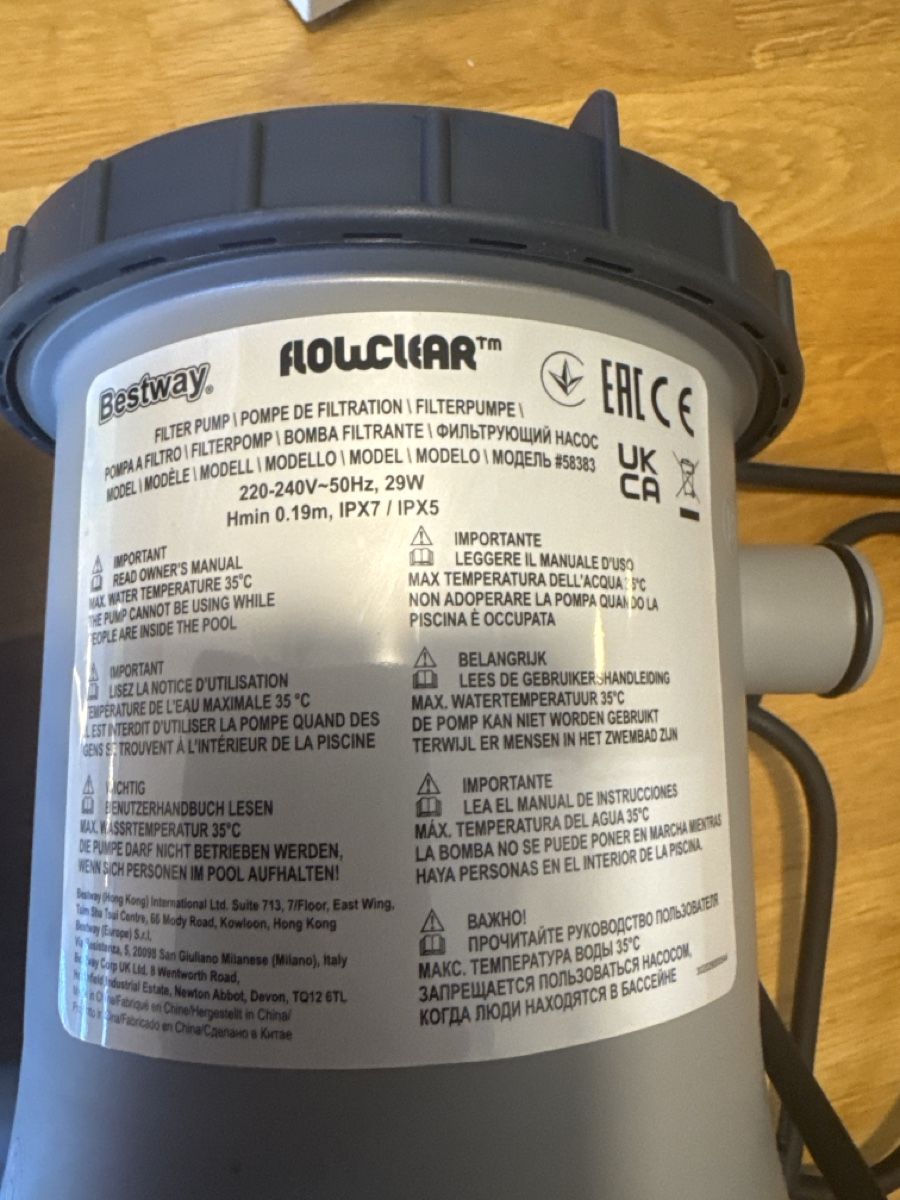 Bestway Accessori per Piscine: Bestway Flowclear Filter Pump mit zusatzkartuschen – Nuovo (secondo la descrizione) da Pfaffhausen venduto da mavital 3