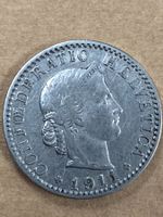 MONETA SVIZZERA 20 centesimi 1911 usata - circolata