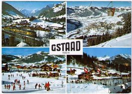 Gstaad - 4 Bild AK