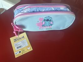 Trousse scolaire Stitch 3 compartiments Denim neuve