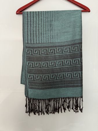 Schöner Pashmina Schal in blau/grün