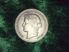 Schweiz/Suisse, 5 Franken, 5 Francs 1890