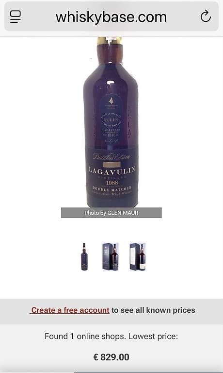 Lagavulin Spirituosen: Whisky Lagavulin 1988 – Gebraucht aus Le Mont-sur-Lausanne von CT70 4